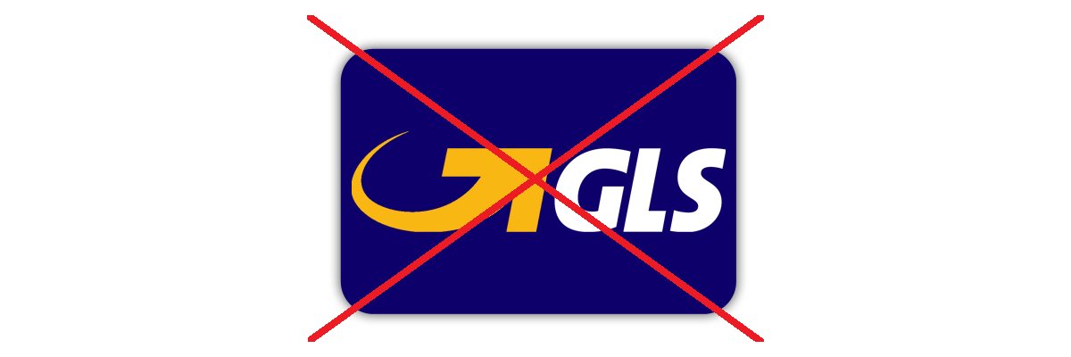 GLS Versand entfernt - 