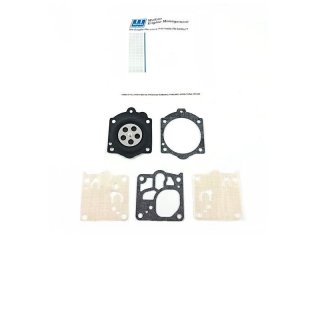 Original Walbro Membransatz passend für einige Emak 264 TTA, 49, 53, 59, 61, 66, 970 MIT WJ VERGASER z.B. WJ-7