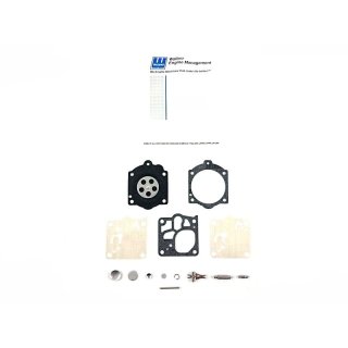 Original WALBRO Reparatursatz passend für einige Homelite 540, 8800, MP 55, MP 88 - mit WJ Vergaser z.B. WJ-78
