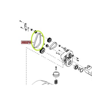 Original Zahnriemen S4.5M 558 für Sabo Elektro Vertikutierer 36-EV