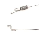 Original Wolf / MTD Kupplungszug 6150445 - 98cm - Fahrantrieb Bowdenzug mit S-Haken & Feder - passend für einige Wolf Scooter OHV 3, SV4 Bj. 1997-1999