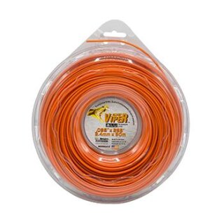 2,40 mm x 90 m - VIPER ALU Profi Trimmerfaden - Rund Nylonfaden orange