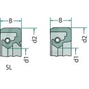 Wellendichtring, SL mit Staublippe 40x55x7 mm