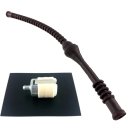 SET: Benzinfilter mit Filz und Benzinschlauch passend für Vergl.Nr: Dolmar 010114010, 965404460, 965404360, 965404210 - Walbro 125-528