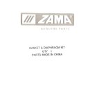 Original ZAMA Membransatz passend für einige Dolmar PS-6100 & Makita EA6100P mit C3 DM27A Vergaser