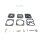 Original Zama Reparatursatz passend für einige Husqvarna 322L, 323C, 323HD, 323L  mit C1Q Vergaser z.B. EL12