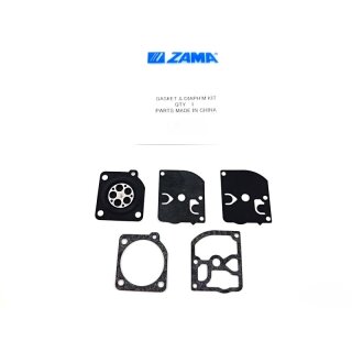 Original ZAMA Membransatz passend für einige Husqvarna 343F, 343R, 345FX, 345FXT, 345RX  mit C1Q Vergaser z.B. EL21