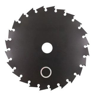 Meißelzahnmesser - 22 Zähne Rodungssägeblatt 203 mm x 1,6 mm - Zentralbohrung 25,4 mm inkl. Reduzierring auf 20 mm -  für Freischneider
