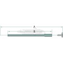 100  /120 cm Stopzug mit Knopf -  60 mm Hub