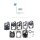 Original Walbro Reparatursatz passend für wenige SHINDAIWA 300S, E300, F18, T18 - nur mit WYM Vergaser z.B. WYM-1A ; WYM-4