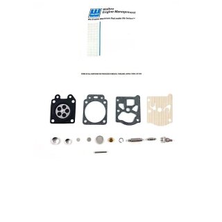 Original Walbro Reparatursatz passend für wenige Homelite LX 30, HTC12, 30cc - mit WTA Vergaser z.B. WTA-25