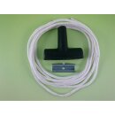 Vollgummi Startergriff mit Metalleinlage inkl. Starterseil L: 2,2 m x DM: 4,5 mm Kit  - für Rasenmäher / Motorgeräte