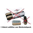 Original Briggs & Stratton Luftfilter 496894S - ohne OVP aus Werkstattpack - ersetzt B&S 496894 ; 493909