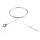 Bowdenzug Seil 250 cm - &Oslash; 1,5 mm - mit Ring&ouml;se innen 6,35 mm