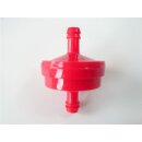 Kraftstofffilter rot passend für Vergl.Nr: Briggs & Stratton 298090S 395018 297298 - 150 Mikron