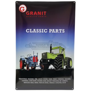 GRANIT Classic Parts Blechschild 2015/2016