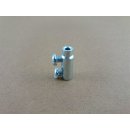 Schraubnippel mit Doppelbefestigung (2x M5 Schraube) - für Bowdenzug / Seilzug bis Ø 3,0 mm